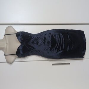 Shein Elegant Blue Satin Slip Dress Size XS